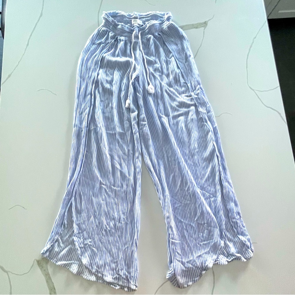 P.J. Salvage Striped Pant with Slit
